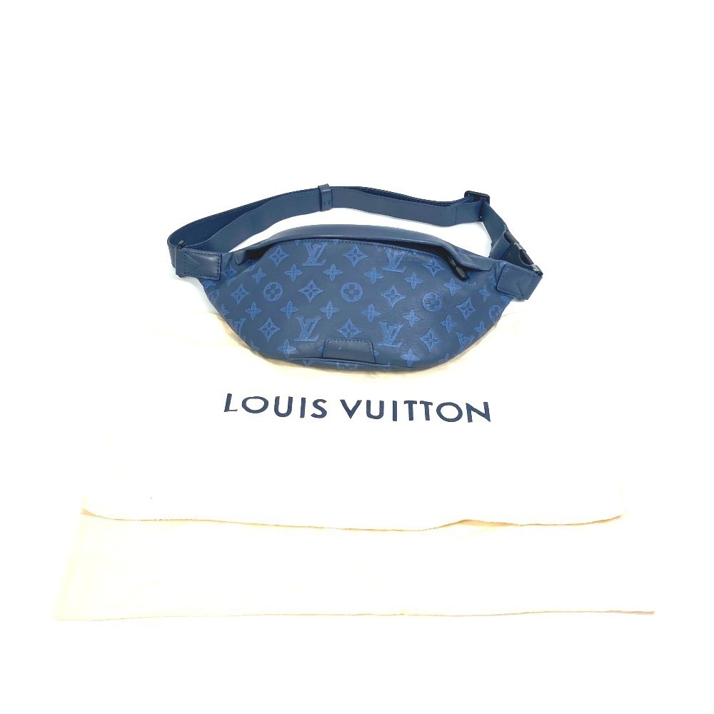 Louis Vuitton Monogram Shadow Discovery Bum Bag PM Navy